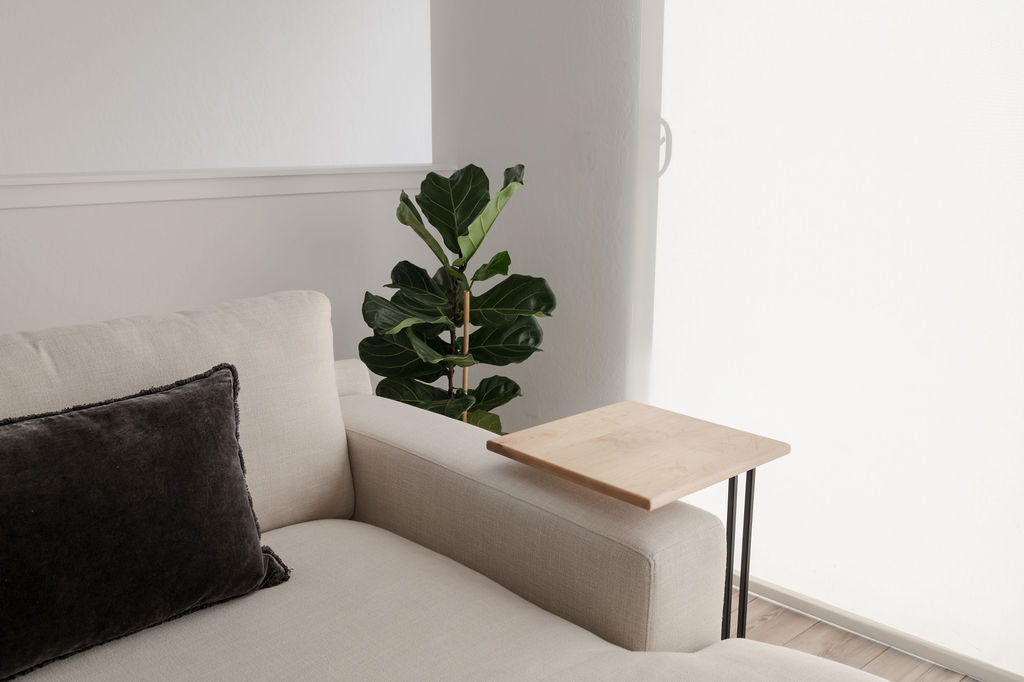 Maple Side Table, Wide Side Top